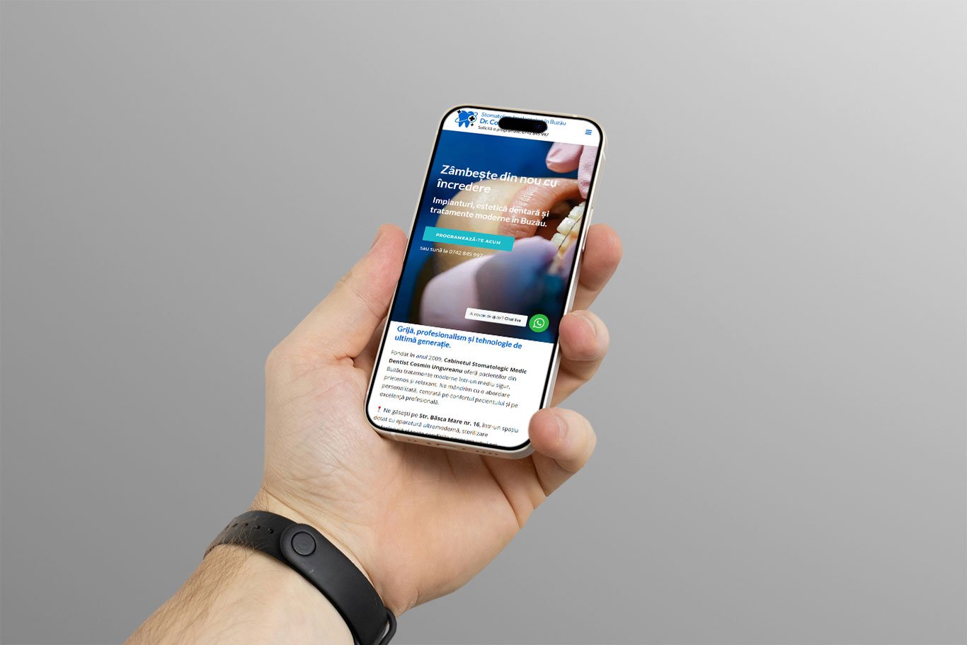 Dental Website Transformation Feature Mobile Version