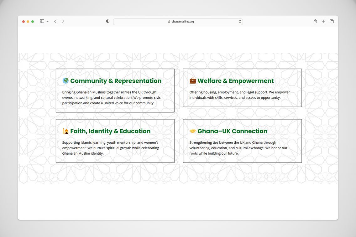 Digital Empowerment for a Faith-Based Community: Ghana Muslims UK CIC