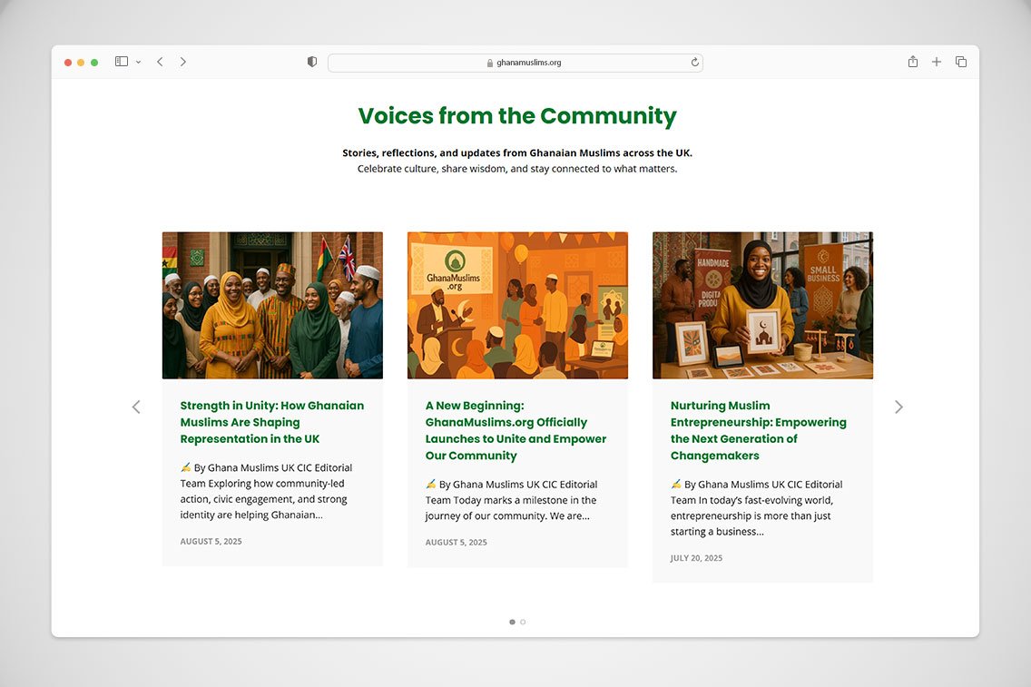 Digital Empowerment for a Faith-Based Community: Ghana Muslims UK CIC
