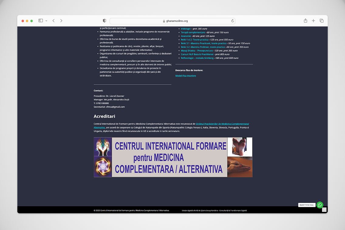 Zylaris Case Study: International Training Center for Complementary / Alternative Medicine