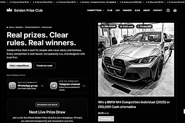 UK Skill-Based Competition Platform — Golden Prize Club Case Study